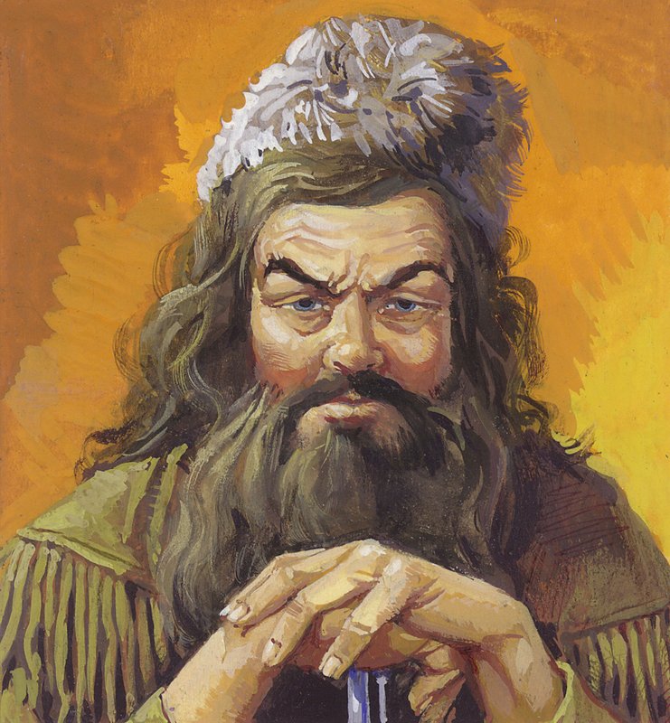Daniel Boone (kvaš na papíře) od Severino Baraldi
