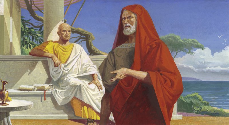 Generál Scipio se setkává s generálem Hannibalem od Severino Baraldi