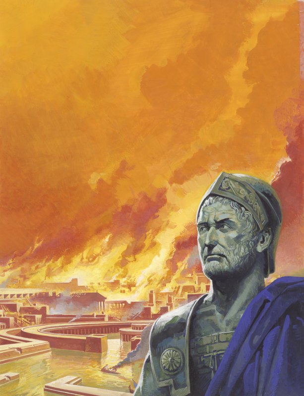 Hannibal s Kartágem v plamenech od Severino Baraldi