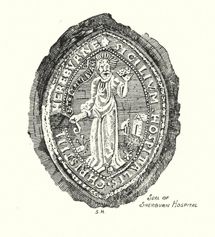 Seal of Sherburn Hospital (rytina) od Sidney Heath