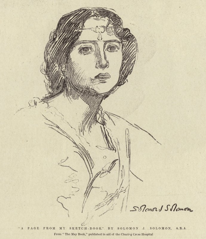 Stránka z My Sketch-Book od Solomon Joseph Solomon