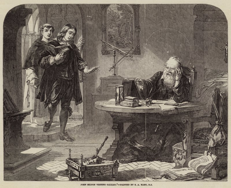 John Milton na návštěvě Galilea od Solomon Alexander Hart
