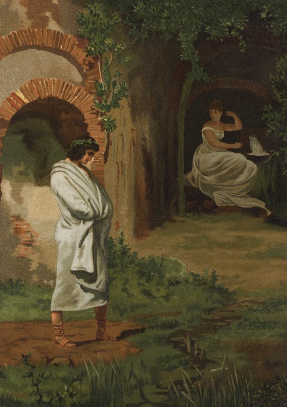Numa Pompilius se radí s nymfou Egeria od Spanish School