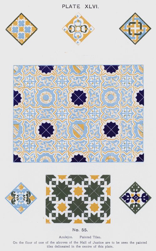 Azulejos, malované dlaždice (barevné lito) od Spanish School