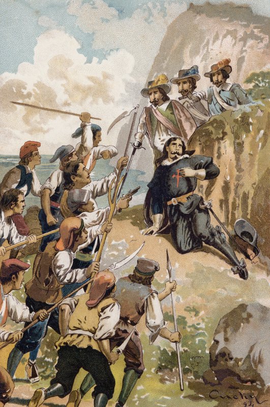 Caido en tierra, cargaron sobre el... od Spanish School