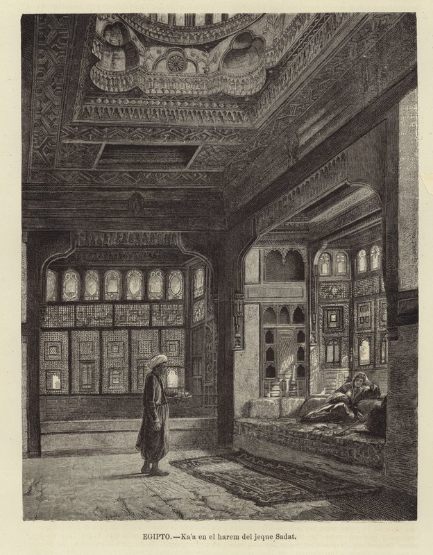 Egypt - Harém šejka Sadata od Spanish School
