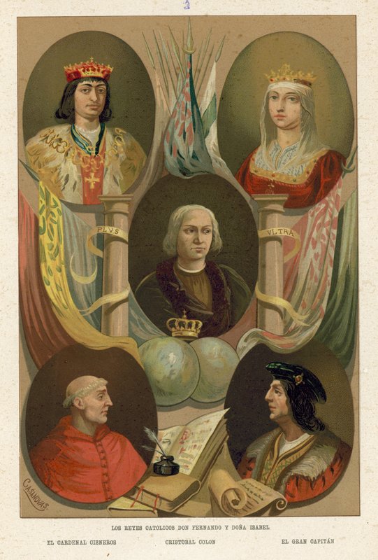 Ferdinand a Isabella Španělští od Spanish School