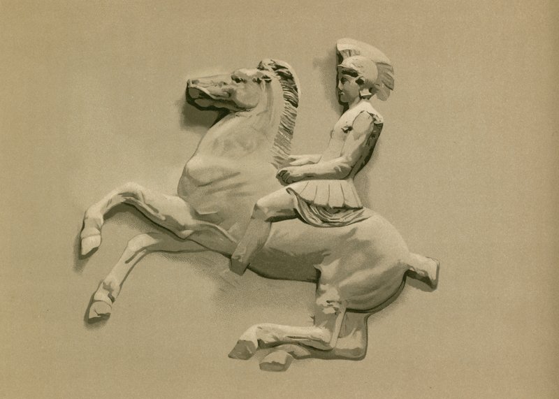 Fragment z parthenonského vlysu od Spanish School