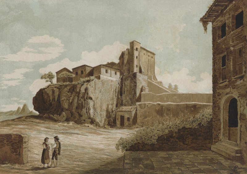 Tarpejská skála, Řím od Spanish School