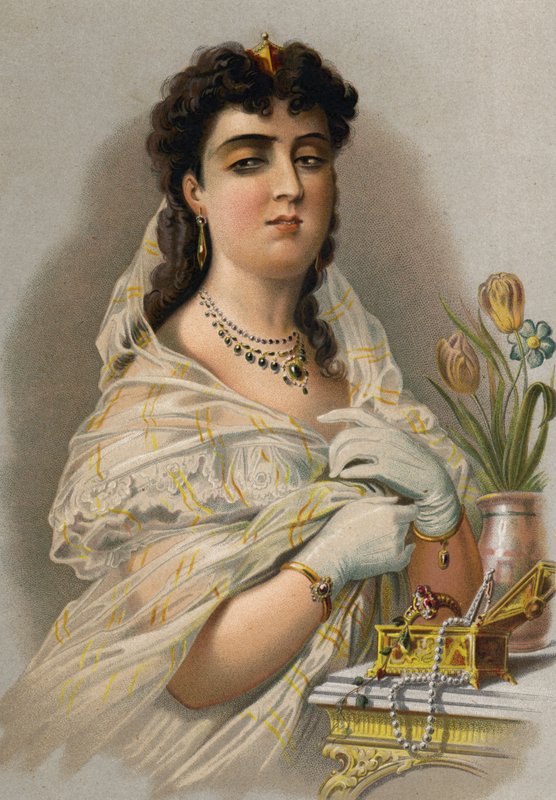 Marnost (chromolitho) od Spanish School