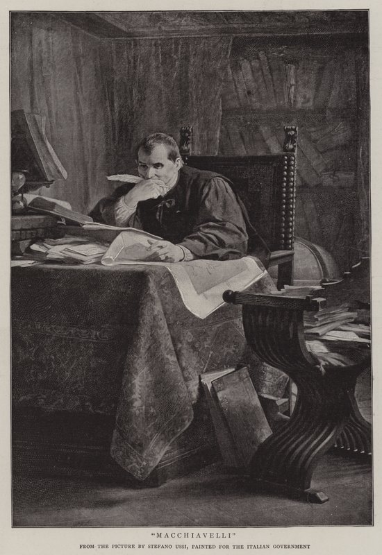 Machiavelli od Stefano Ussi