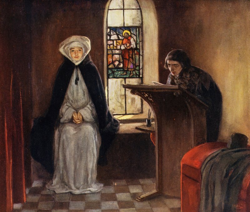 Svatá Kateřina Sienská (barevné lito) od Stephen Reid