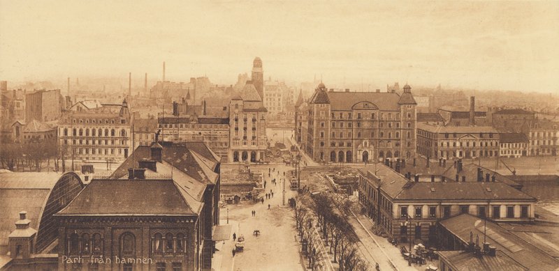 Malmö: oslava z přístavu (čb fotografie) od Swedish Photographer