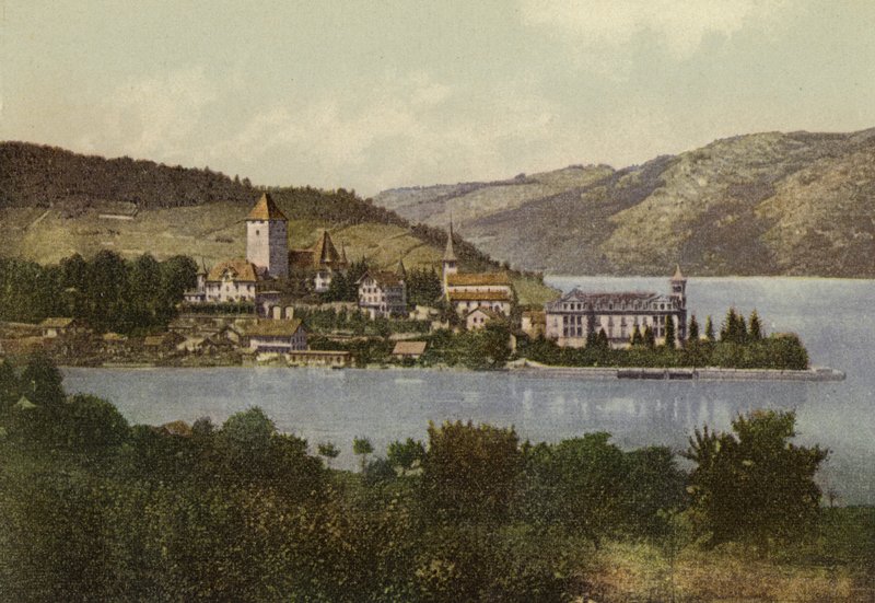 Bernská vysočina: Spiez (barevná fotografie) od Swiss Photographer