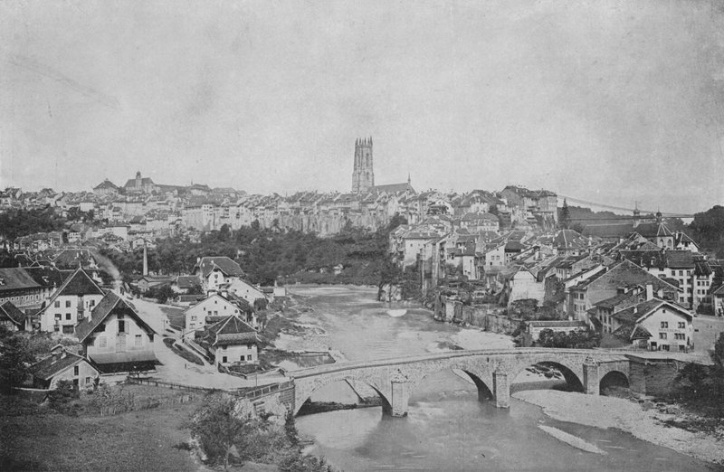 Fribourg (černobílá fotografie) od Swiss Photographer