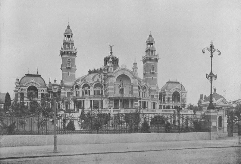 Curych, La "Tonhalle," Casino (černobílá fotografie) od Swiss Photographer