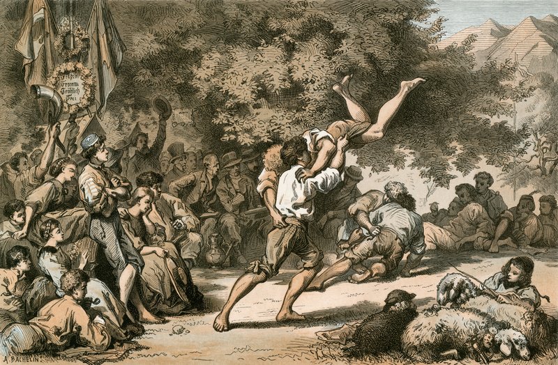 Švýcarský wrestlingový zápas od Swiss School