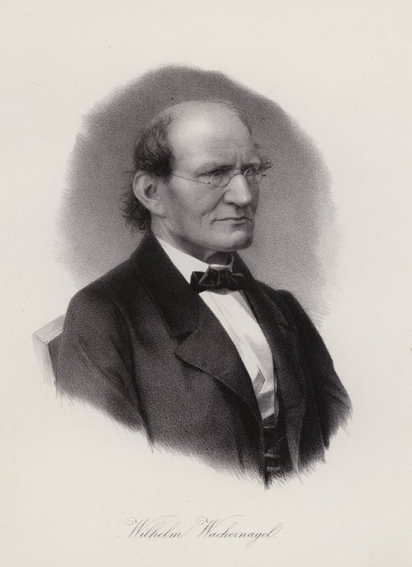 Wilhelm Wackernagel, německo-švýcarský filolog (rytina) od Swiss School