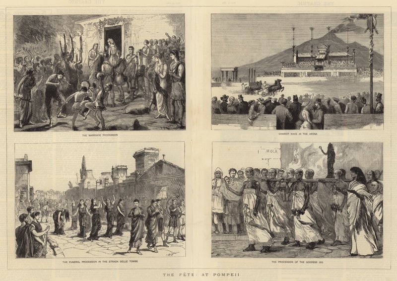 Fetes v Pompejích od Sydney Prior Hall