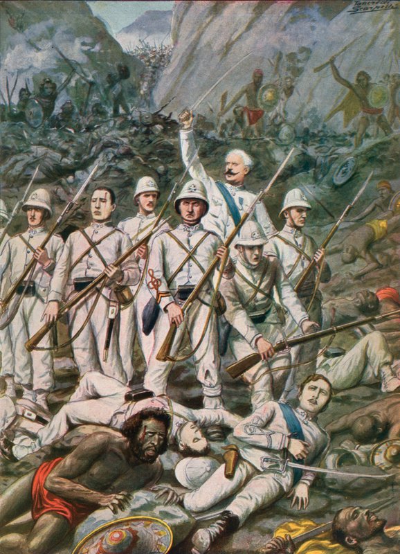 Bitva u Dogali, 1887 od Tancredi Scarpelli