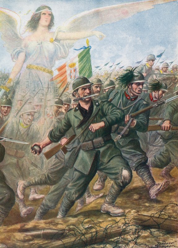 Bitva u řeky Piave, 1918 od Tancredi Scarpelli