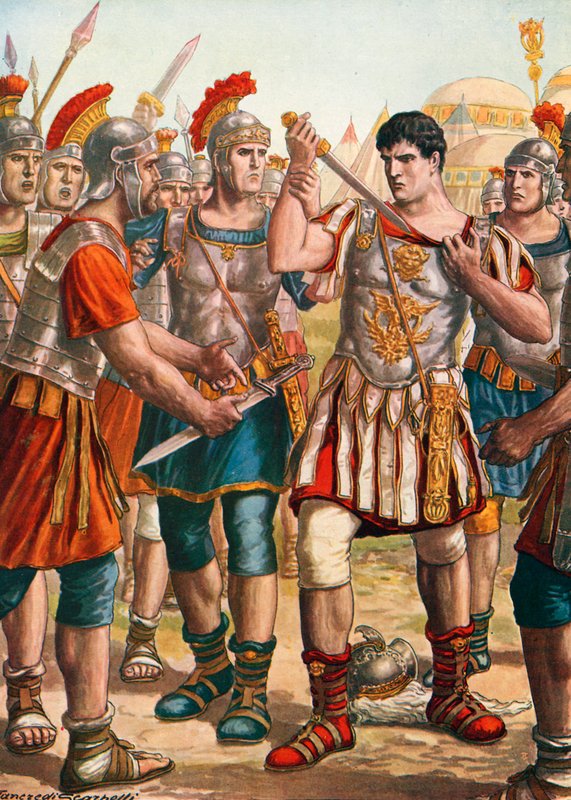 Germanicus se nabízí, že se zabije od Tancredi Scarpelli