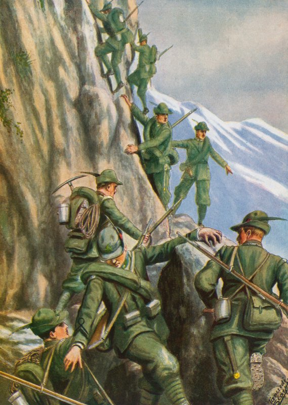 Heroické italské horské jednotky od Tancredi Scarpelli