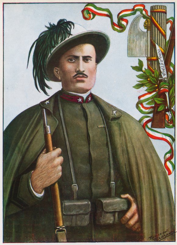 Voják pěchoty Benito Mussolini od Tancredi Scarpelli