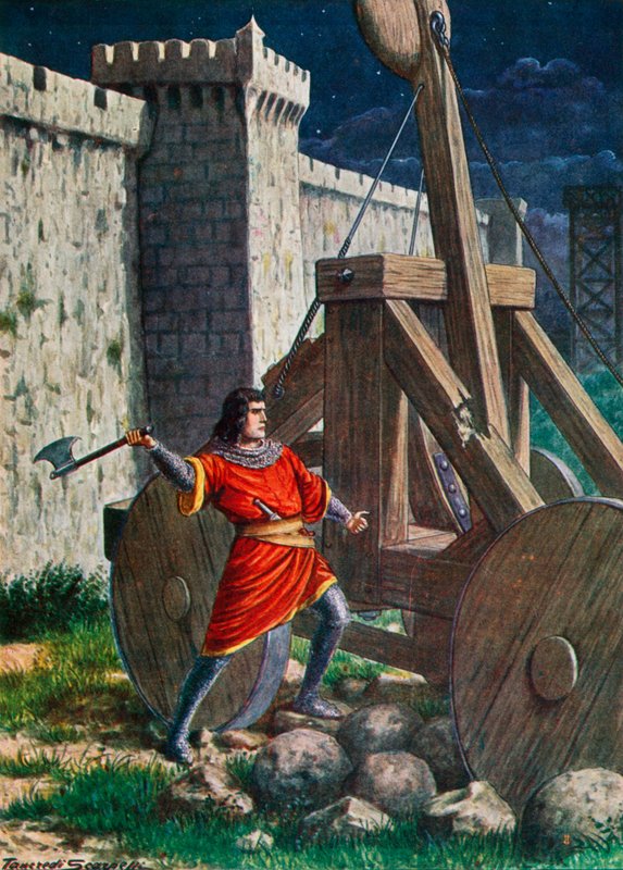 Landemaro během obléhání Salerna, 871 od Tancredi Scarpelli