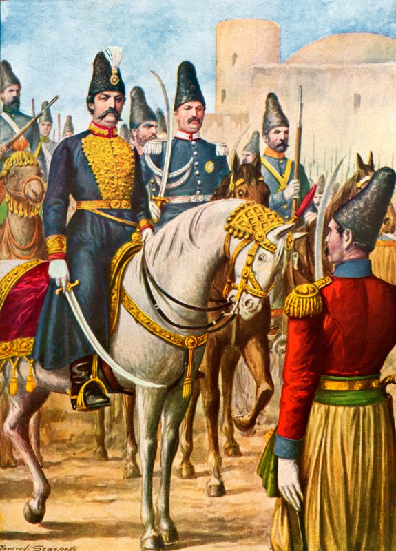 Nasradin-Shah, král perský od Tancredi Scarpelli