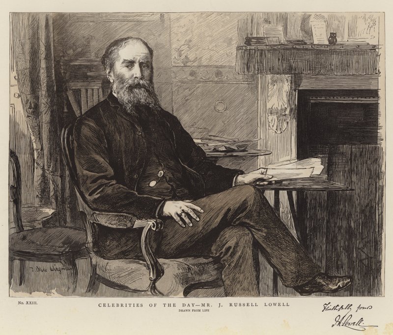 Celebrity dne, pan J Russell Lowell od Theodore Blake Wirgman