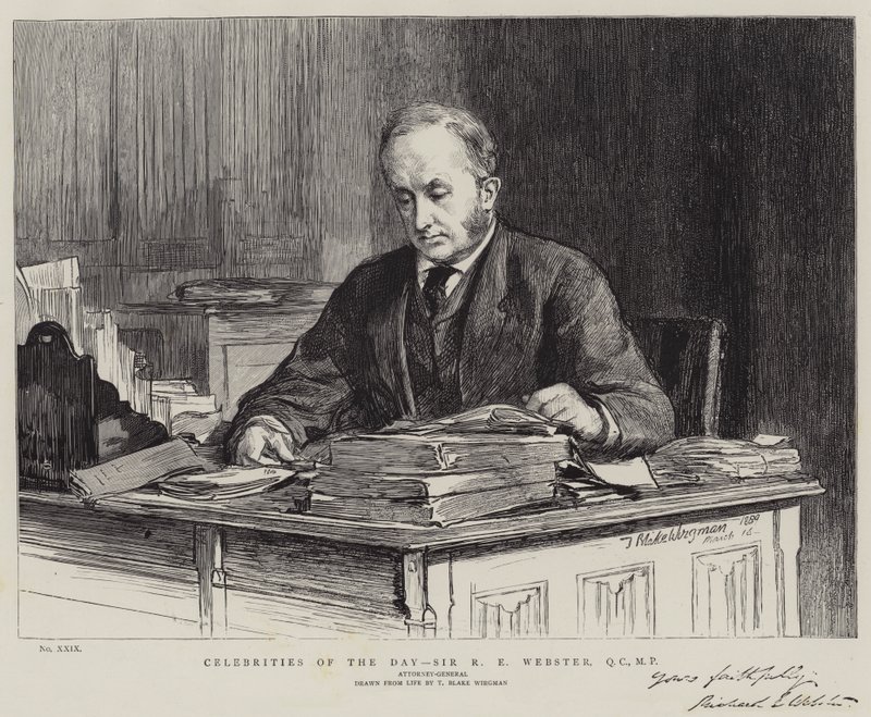 Osobnosti dne, Sir R. E. Webster, QC, MP od Theodore Blake Wirgman