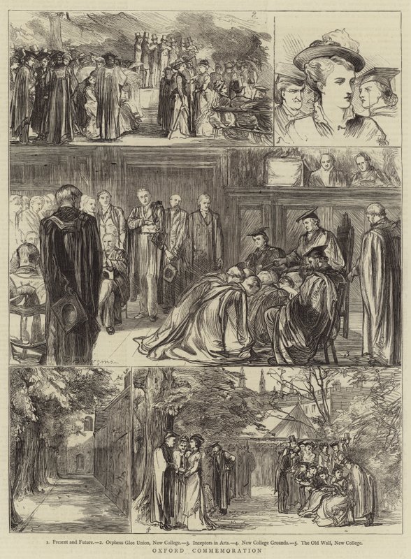 Vzpomínkové akce v Oxfordu od Theodore Blake Wirgman