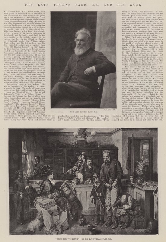 Zesnulý Thomas Faed, RA a jeho dílo od Thomas Faed