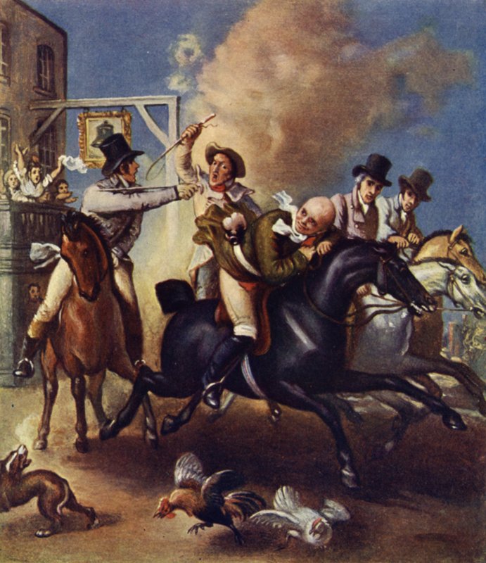 Jízda Johna Gilpina od Thomas Stothard
