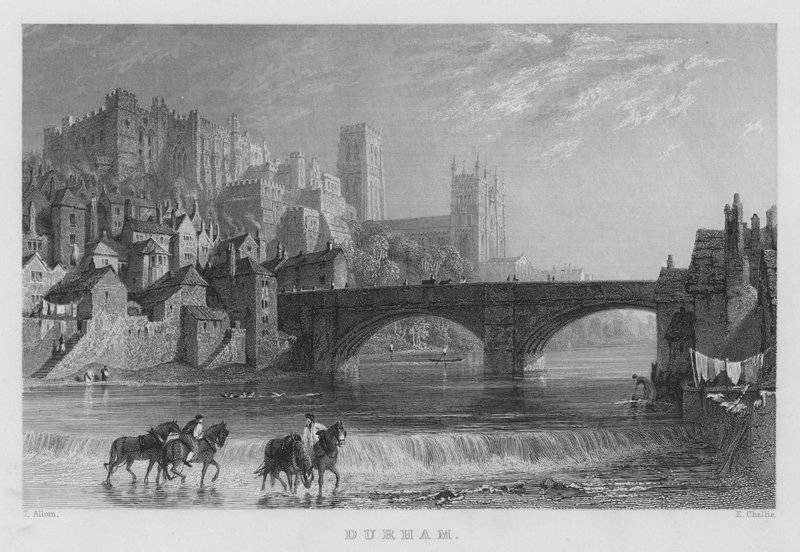 Durham (rytina) od Thomas (after) Allom