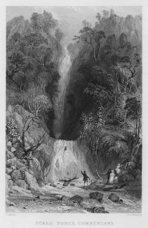 Scale Force, Cumberland (rytina) od Thomas (after) Allom