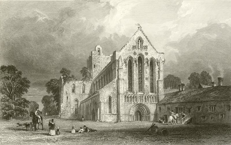 Lanercost Priory, Cumberland od Thomas Allom