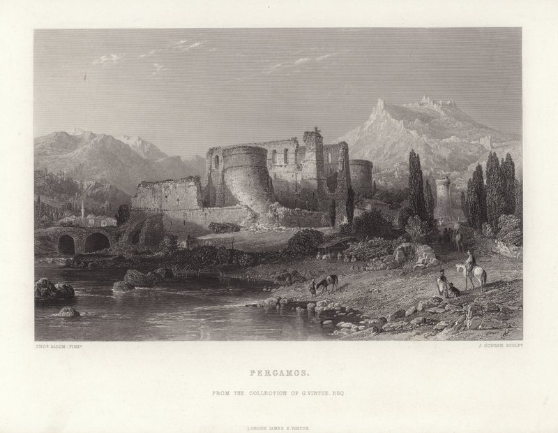 Pergamos, Turecko od Thomas Allom
