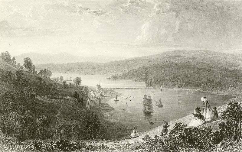 Teignmouth, z Ness od Thomas Allom