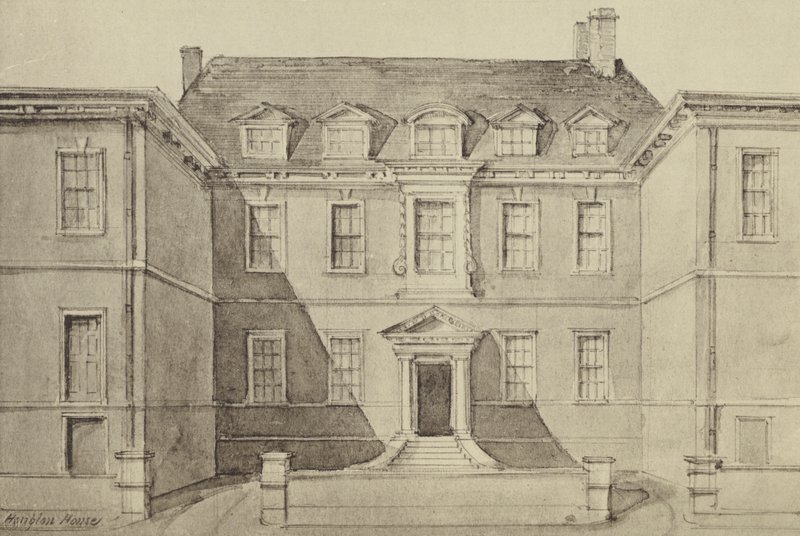 Dům sira Johna Houblona (litho) od Thomas Colman (after) Dibdin