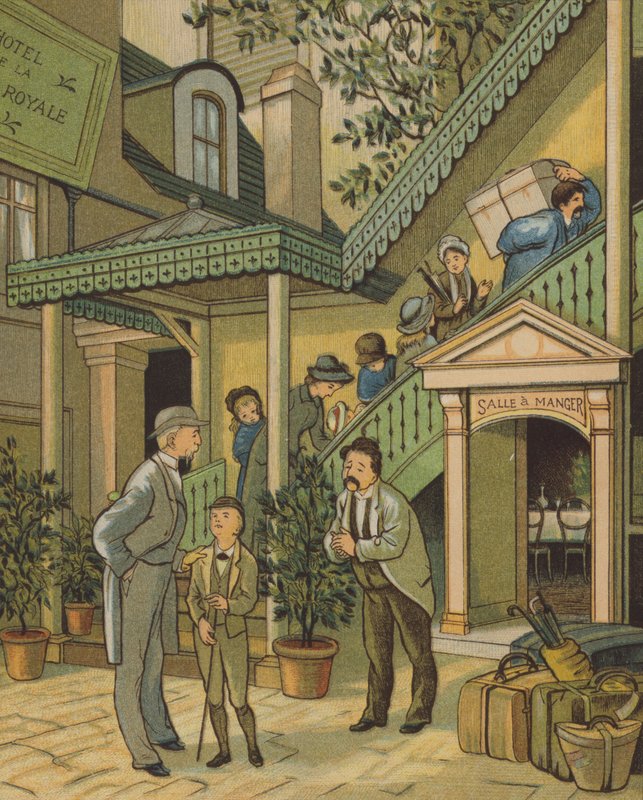 Caen: hotel (barva litho) od Thomas Crane