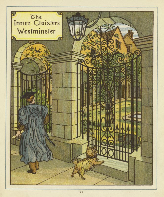 Vnitřní kláštery Westminsteru od Thomas Crane