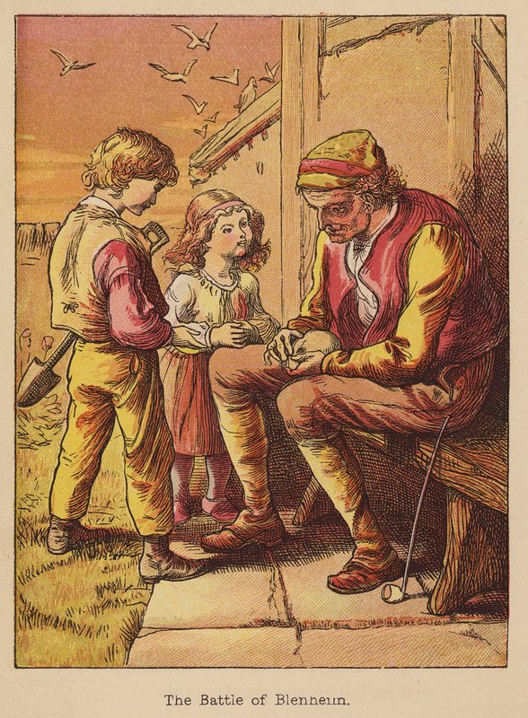 Bitva u Blenheimu (kolorovaná rytina) od Thomas Dalziel