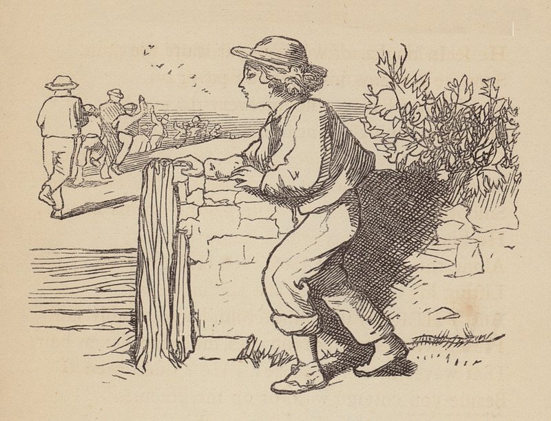 Slepé dítě (kolorovaná rytina) od Thomas Dalziel