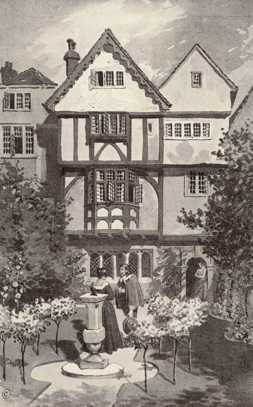Šedý dům (litografie) od Thomas Hamilton Crawford