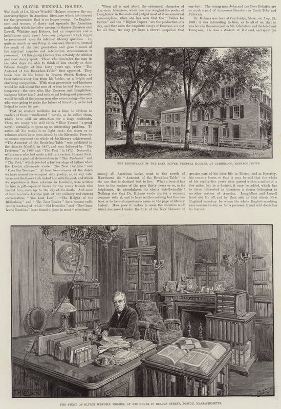 doktor Oliver Wendell Holmes od Thomas Harrington Wilson