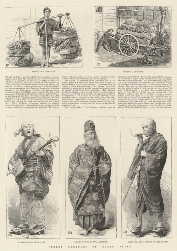 Street Sketches in Tokio, Japonsko od Thomas Harrington Wilson