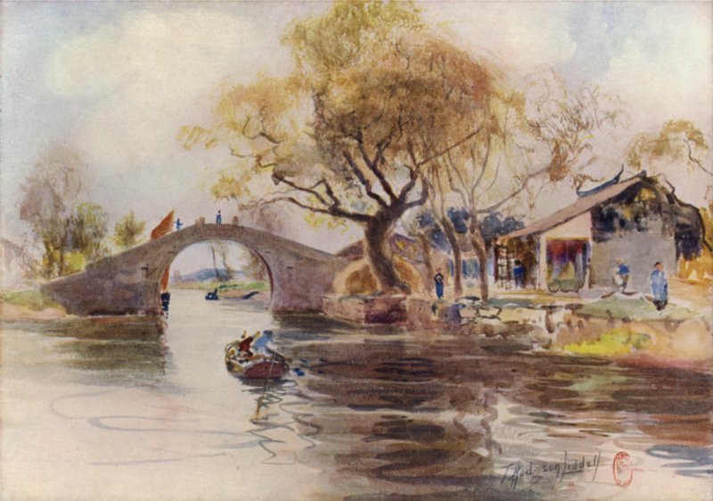 Poblíž Mutu, nad Soochow od Thomas Hodgson Liddell