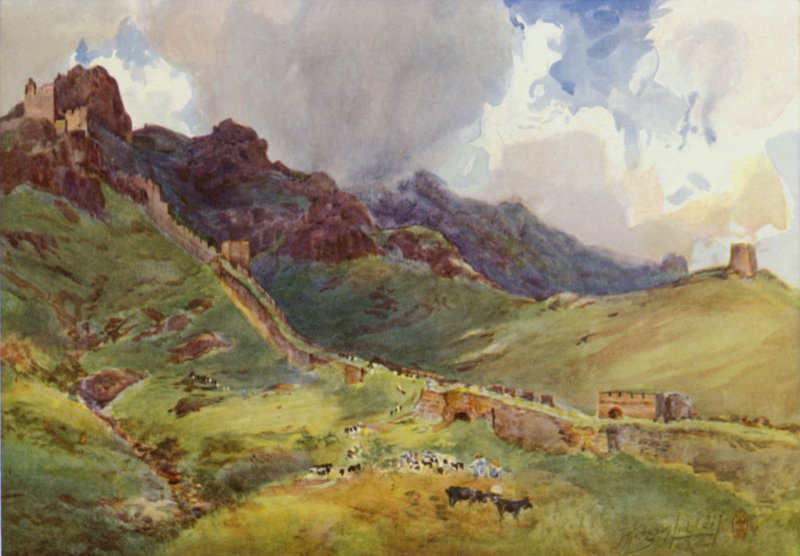 Velká čínská zeď nad Šan-chaj-kwanem od Thomas Hodgson Liddell